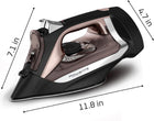 Rowenta AccessSteam Cordreel Steam Iron for Clothes, Anti-Drip Protection, Clothes Iron with Steamer, DW2459U1
