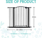 Regalo Easy Step Arched Decor Safety Gate, 29-35 inches Wide, Bronze, Extra Wide