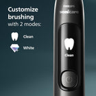 Philips Sonicare Brilliant Clean Electric Toothbrush - Smart Screen, Brush Head Replacement, 2 Brushing Modes and SmarTimer, Black, Model HX3792/21