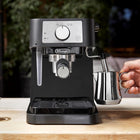 De\'Longhi Stilosa Compact Manual Espresso Machine, Milk Frother | #1 Worldwide Espresso Machine Maker, 15 Bar Pump Pressure, Stainless Steel Boiler, Frother, Compact Design