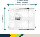 Safety 1st Pressure Mount Easy Fit Security Gate, Fits Spaces between 28\ and 40\, and 27\ Tall, White