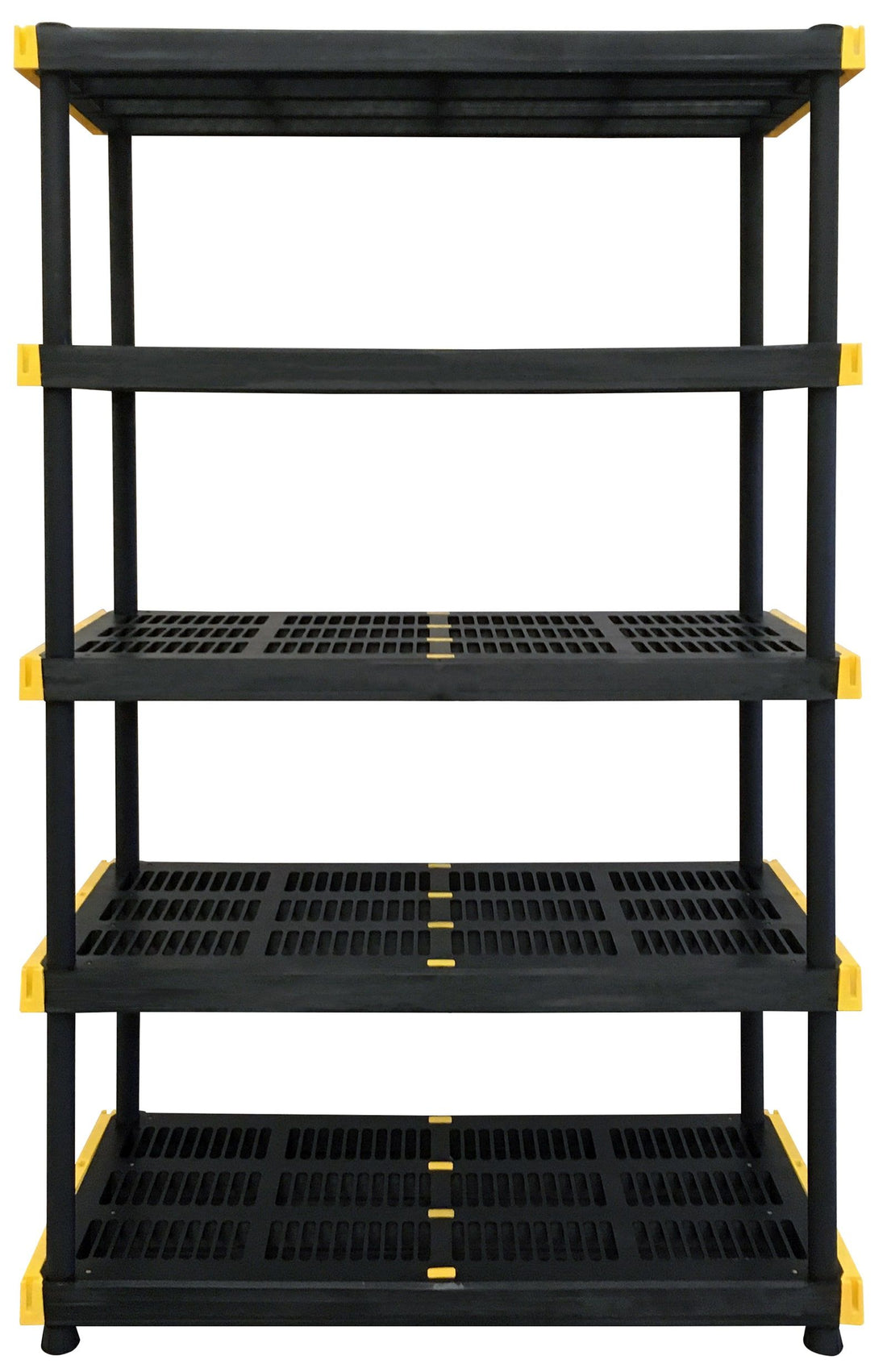 Project Source 48-in W x 20-in D x 72-in H 5 -Tier Heavy Duty Black Plastic Utility Shelving Unit