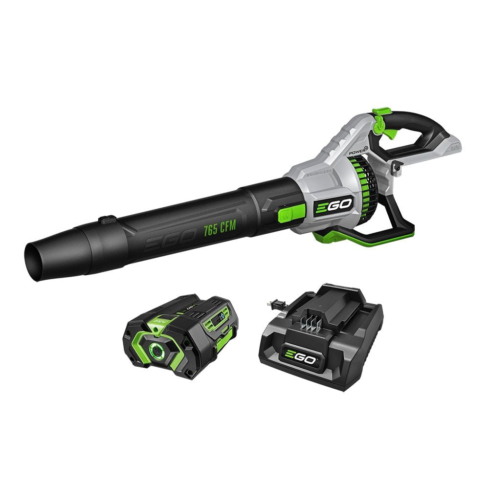 EGO POWER+ 56-volt 765-CFM 200-MPH Battery Handheld Leaf Blower 5.0 Ah Battery Included Charger Included