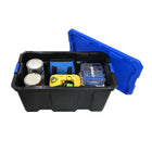 Kobalt X-large 40 -Gallons ( 160 -Quarts ) Black Heavy Duty Stackable Tote with Latching Lid
