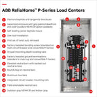 ABB ReliaHome P-Series 200 -Amp 30 -Spaces 60 -Circuit Indoor Main Lug Plug-On Neutral Load Center (Value Pack)