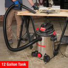 Shop-Vac 12-Gallon 6 HP Corded Wet/Dry Shop Vacuum with Accessories Included