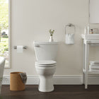 American Standard Moments Wood White Elongated Soft Close Toilet Seat