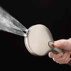 allen + roth Nevis 6 -Spray Brushed Nickel 4-in Round Handheld Shower Head 1.8 GPM