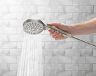 allen + roth Nevis 6 -Spray Brushed Nickel 4-in Round Handheld Shower Head 1.8 GPM