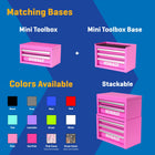 Kobalt Portable tool box 10.83-in W x 5.91-in H x 5.91-in D Pink Steel Tool Box