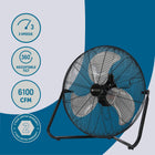 Utilitech 20-in High Velocity Indoor Floor Fan, in Black