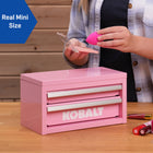 Kobalt Portable tool box 10.83-in W x 5.91-in H x 5.91-in D Pink Steel Tool Box