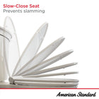 American Standard Moments Wood White Elongated Soft Close Toilet Seat