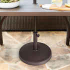 Style Selections 22-lb Brown HDPE Plastic Patio Umbrella Base