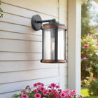 Kichler Barrington 1 -Light 13-in H Distressed Black Hardwired Outdoor Wall Light