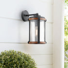 Kichler Barrington 1 -Light 13-in H Distressed Black Hardwired Outdoor Wall Light