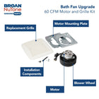 Broan QuicKit 60 CFM Replacement Bath Fan Motor