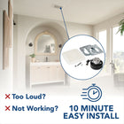 Broan QuicKit 60 CFM Replacement Bath Fan Motor