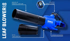 Kobalt 40-volt 600-CFM 130-MPH Battery Handheld Leaf Blower 4 Ah Battery Included Charger Included