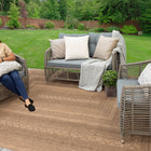 allen + roth with STAINMASTER Jute-Style Woven 8 x 10 (ft) Loomed Polypropylene Tan Rectangular Outdoor Hose Washable Pet Friendly Area rug