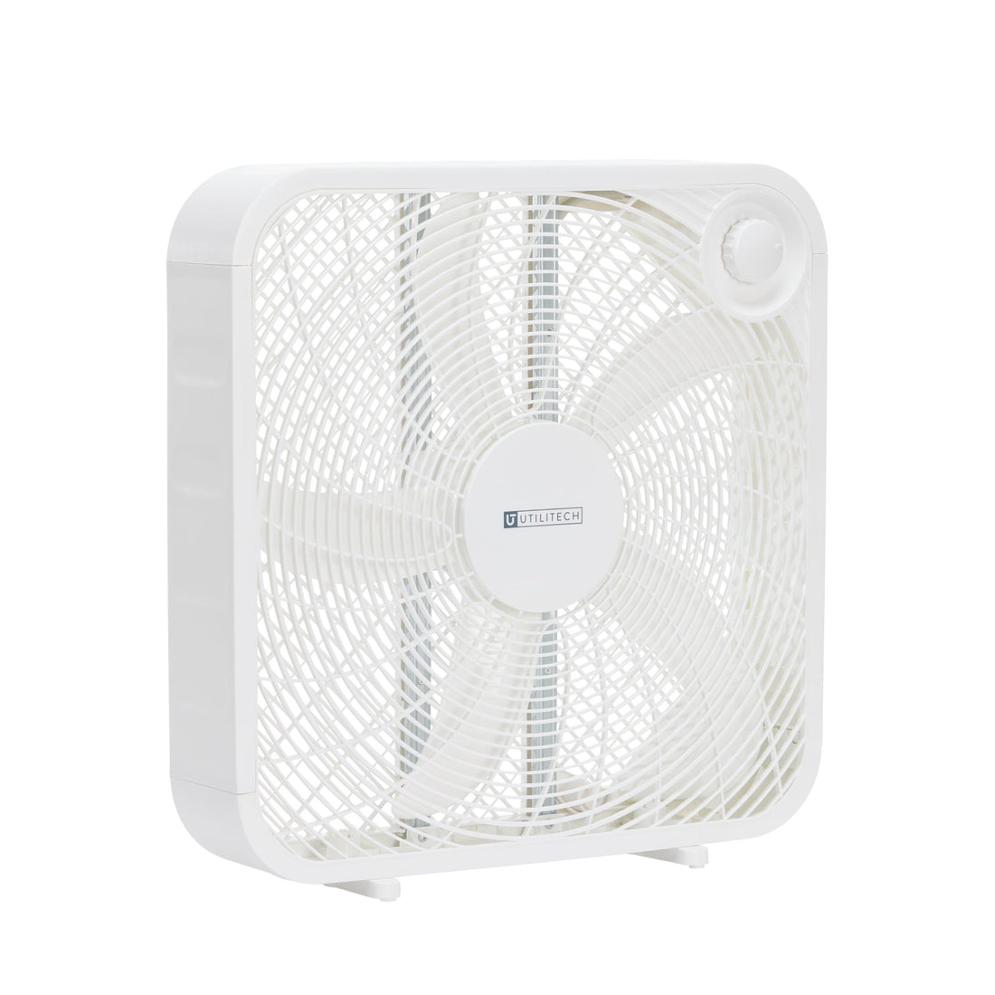 Utilitech 20-in High Velocity Indoor Box Fan, in White