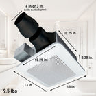 Panasonic WhisperRemodel DC 0.8-Sone 110-CFM White Bathroom Ventilator Fan (ENERGY STAR Certified)