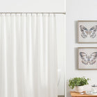 allen + roth 42-in to 72-in Brushed Nickel Tension Single straight Adjustable Shower Curtain Rod