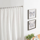 allen + roth 42-in to 72-in Brushed Nickel Tension Single straight Adjustable Shower Curtain Rod