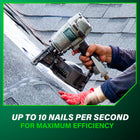 Metabo HPT 1-3/4-in 15 -Degree Pneumatic Coil Roofing Nailer