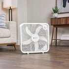 Utilitech 20-in High Velocity Indoor Box Fan, in White