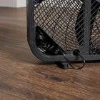 Utilitech 20-in High Velocity Indoor Box Fan, in Black