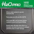 H2OPRO 40/60 -PSI Polyethylene Pressure switch
