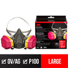 3M Multi-Purpose Performance Respirator Grey P100 Multi-Purpose Half Face Respirator