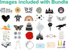 Cricut Joy Machine & Digital Content Library Bundle - Includes 30 images in Design Space App - Portable DIY Smart Machine for creating customized cards, crafts, & labels Blue
