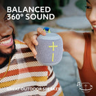Ultimate Ears WONDERBOOM 4 Portable Waterproof Bluetooth Speaker with Big Bass and 360-Degree Sound, Dustproof Floating Speaker with 131ft (40m) Range - Gray