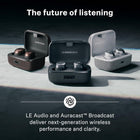 Sennheiser Momentum True Wireless 4 Smart Earbuds, Bluetooth 5.4, Crystal-Clear Sound, Noise Cancelling Earbuds, Comfortable Design, Up to 30HR Playtime, Adaptive ANC, LE Audio, Auracast – Black