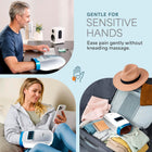 Lifepro Cordless Hand Massager for Hands, Wrists & Fingers – Heat & Compression with 5 Intensity Levels, 5 Massage Modes, 2 Vibration Levels, and Travel Bag – Ideal Gift for Men & Women (White)