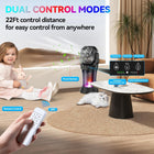 Misting Fan Portable Camping Fan 42800mAh Battery Powered with Remote Control, RGB Ambient Light with 2L Bucket, Battery Indicator, 120° Auto Oscillating, Timing Function, Grip Handle