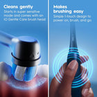 Oral-B iO2 Electric Toothbrush Twin Pack, for an Easy Switch to Electric, Black & White, Rechargeable Electric Toothbrushes, (2) iO Series 2 Power Toothbrushes and (2) Ultimate Clean Brush Heads