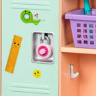 Our Generation 18-Inch Doll School Locker, Classroom Cool Set, Deluxe | 18-piece school accessory set with locker, 3 locks, shelves, stickers, clipboard, pencil case, and supplies, Deluxe, 5+ Years
