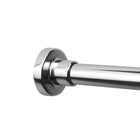 allen + roth 51-in to 86-in Chrome Tension Single straight Adjustable Shower Curtain Rod