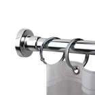 allen + roth 51-in to 86-in Chrome Tension Single straight Adjustable Shower Curtain Rod