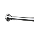allen + roth 51-in to 86-in Chrome Tension Single straight Adjustable Shower Curtain Rod