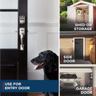 Weiser Aura Satin Nickel Bluetooth Door Lock, Remote Sharing Compatible with Alexa and Google Assistant, Auto Lock, Create, Disable and Delete Codes Via App, Scheduled and Maintain up to 250 Codes