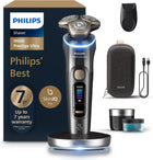 Philips i9000 Prestige Ultra Electric Shaver with Travel Case, Dark Slate | Triple Action Lift & Cut, SkinIQ Pro technology, AI-powered Active Pressure & Motion, Cleaning Pod, Wet or Dry Use XP9402/31