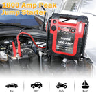 1800 Amp Jump Starter with Air Compressor, acetek Car Battery Jump Starter 260 PSI Tire Inflator, 20000mAh 12V Auto Lead-Acid Battery Booster (Up to 6L Gas or 6L Diesel Engine) with LED Light & USB