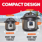 Instant Pot Duo 7-in-1 Electric Pressure Cooker, Slow Cooker, Rice Cooker, Steamer, Saute, Yogurt Maker, Warmer & Sterilizer, Includes Free App with over 1900 Recipes, Stainless Steel, 3 Quart