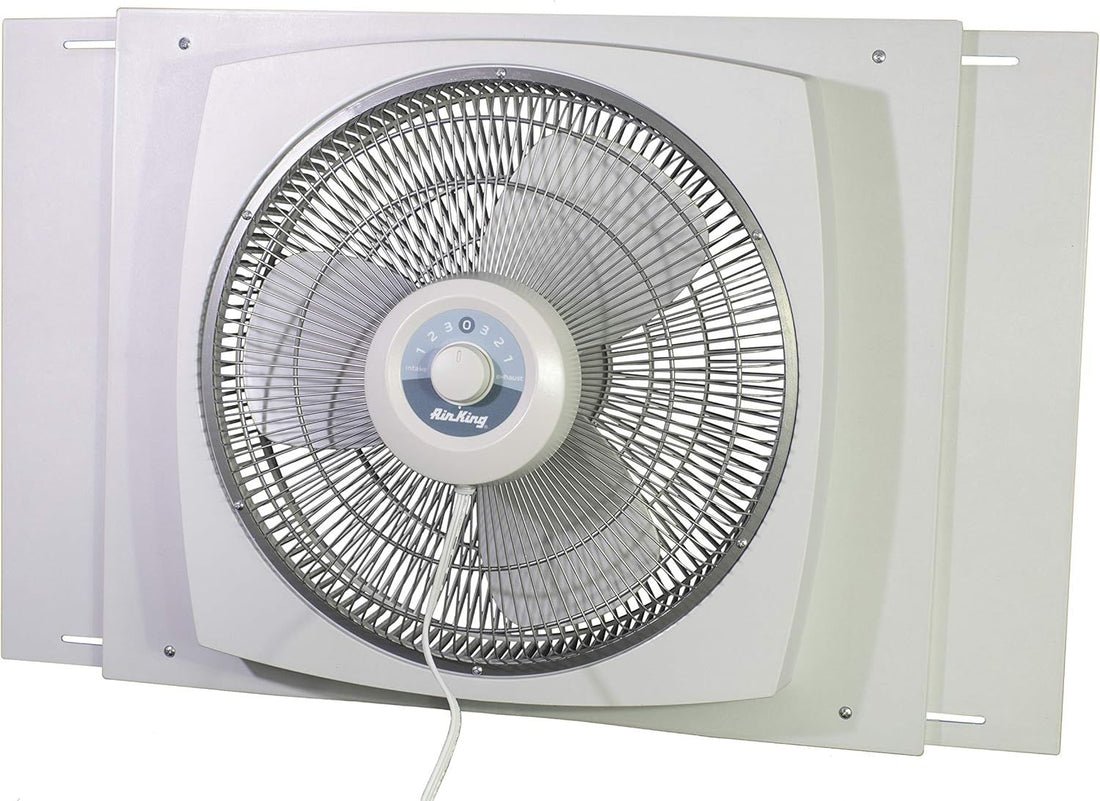 Air King 9155 Storm Guard Window Fan, 16-Inch,White