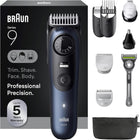 Braun All-in-One Series 9 Trimmer Kit, 40 Lengths, ProBlade, AIO 9530, Deep Blue Metallic