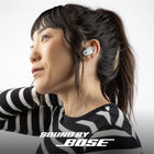 Skullcandy Method 360 ANC Wireless Earbuds, Sound by Bose, Bluetooth Headphones, Premium Noise Cancelling, Up to 40 Hrs Battery, Sweat and Water Resistant, Microphone for iPhone Android - Bone